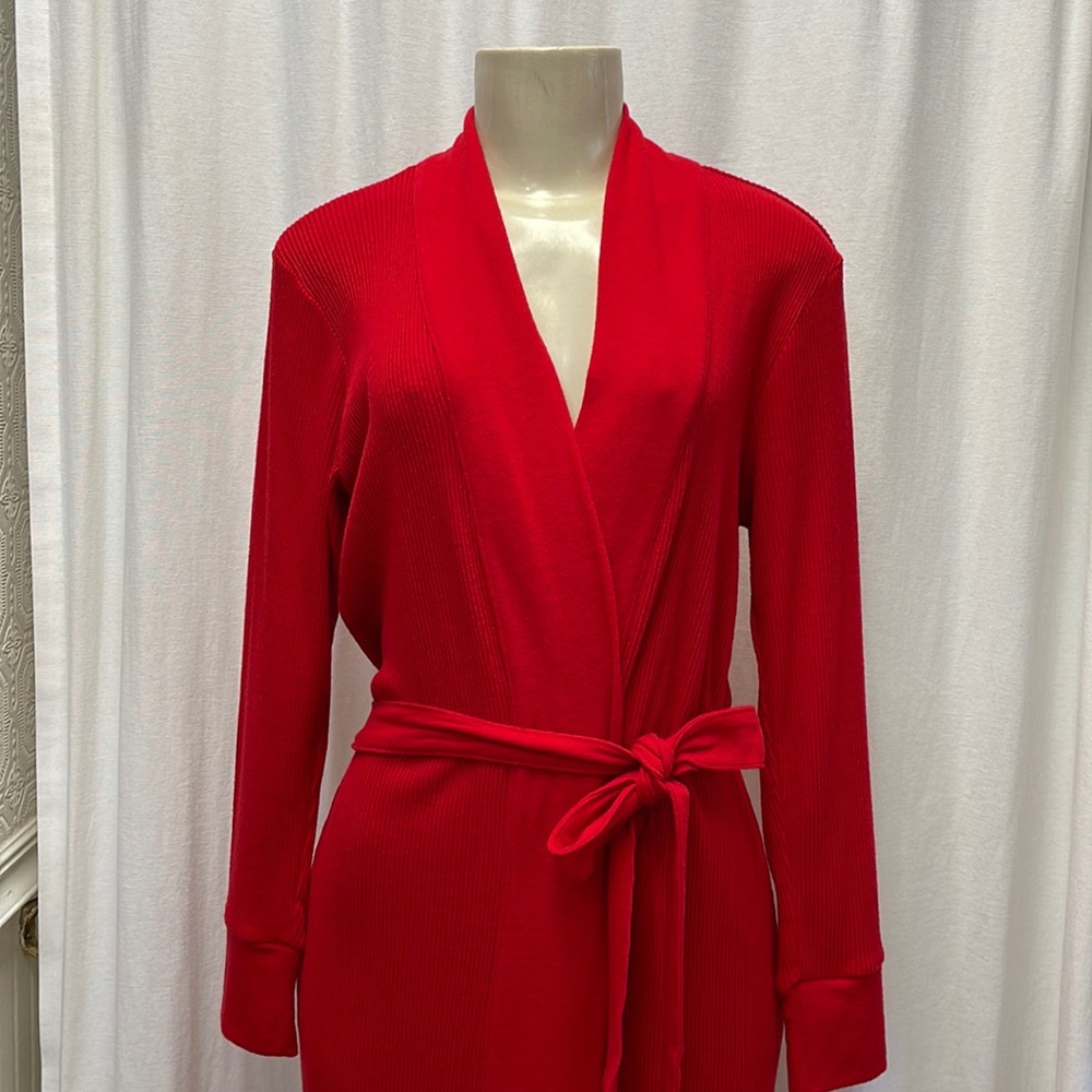 PJ Salvage Red Textured Essentials Robe Size S